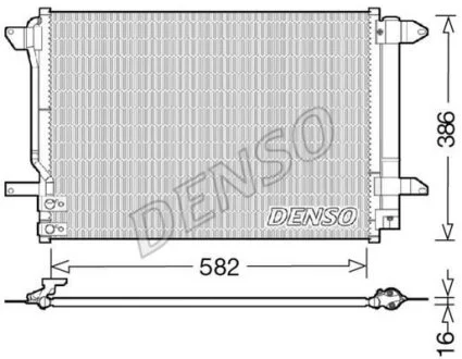 - Конденсер кондиціонера DENSO DCN32027