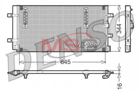 - Конденсер кондиціонера DENSO DCN32060