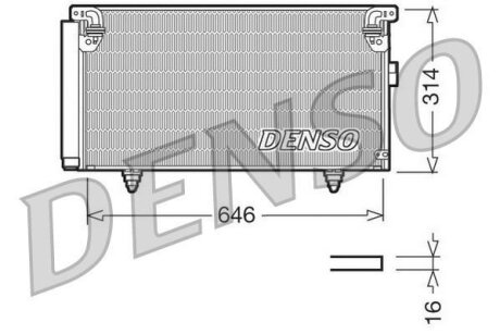 - Конденсер кондиціонера DENSO DCN36001