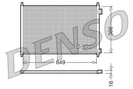- Конденсер кондиціонера DENSO DCN40006