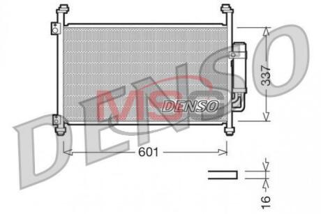 - Конденсер кондиціонера DENSO DCN40007