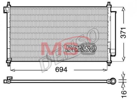 - Конденсер кондиціонера DENSO DCN40012