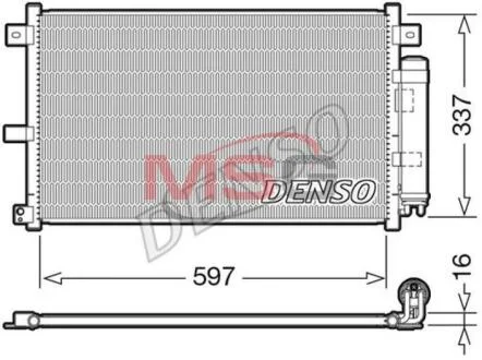 - Конденсер кондиціонера DENSO DCN44001