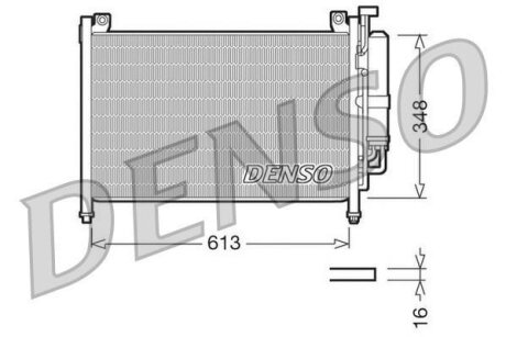 - Конденсер кондиціонера DENSO DCN44002