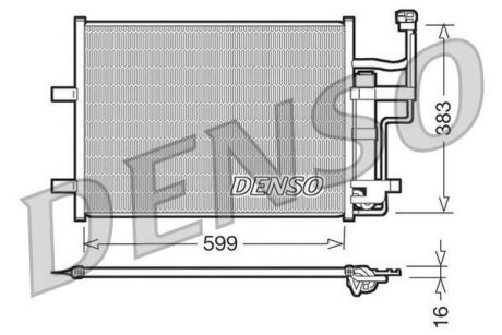 - Конденсер кондиціонера DENSO DCN44003