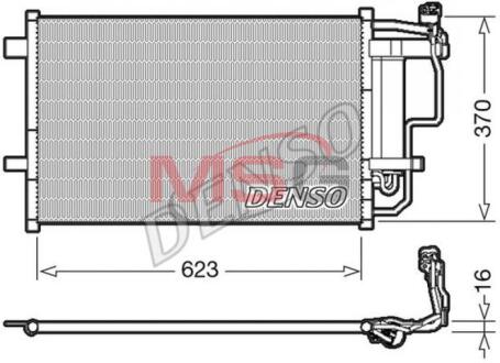 - Конденсер кондиціонера DENSO DCN44007