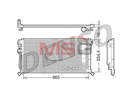 - Конденсер кондиціонера DENSO DCN45003