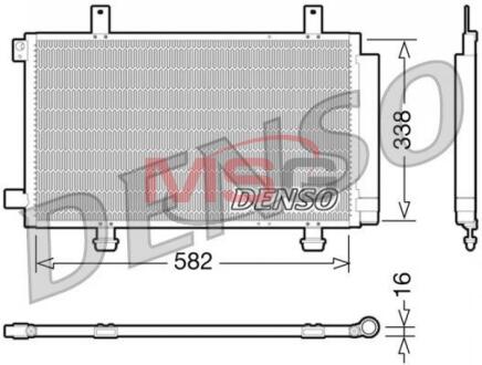 - Конденсер кондиціонера DENSO DCN47002