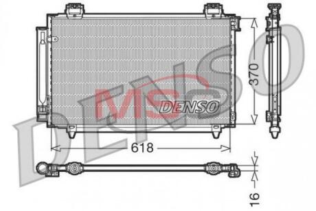 Конденсер кондиціонера DENSO DCN50016