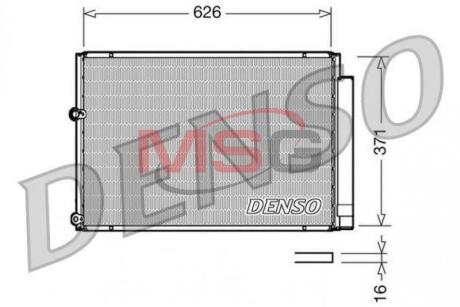 - Конденсер кондиціонера DENSO DCN50018