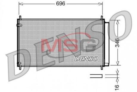 - Конденсер кондиціонера DENSO DCN50022
