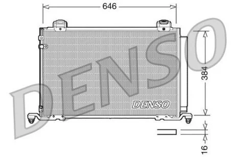 - Конденсер кондиціонера DENSO DCN50026