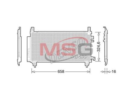 - Конденсер кондиціонера DENSO DCN50046