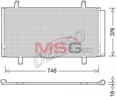 Радиатор кондиционера TOYOTA CAMRY седан (XV5_) 11- DENSO DCN50048