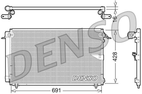 - Конденсер кондиціонера DENSO DCN51008