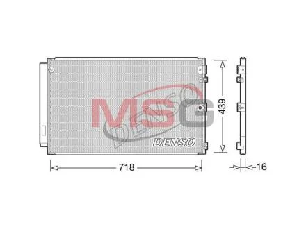 - Конденсер кондиціонера DENSO DCN51011