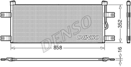 Конденсатор, система кондиціонування повітря DENSO DCN99069