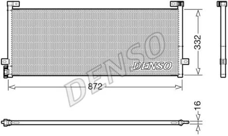 Конденсатор, система кондиціонування повітря DENSO DCN99072