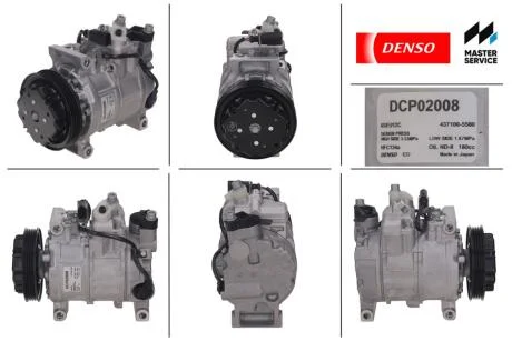 Компресор кондиціонера новий AUDI A4 (8E2, B6) 00-04,A4 (8E5, B6) 01-04,A4 (8EC, B7) 04-06,A4 (8ED, B7) 04-06 DENSO DCP02008
