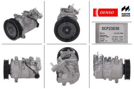 Компресор кондиціонера новий RENAULT Megane III 09-16, Scenic III 09-16 DENSO DCP23030
