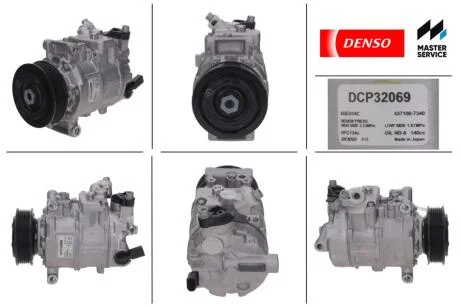 Компрессор кондиционера VW MULTIVAN/TRANSPORTER 09- DENSO DCP32069