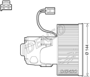 Вентилятор салону DENSO DEA05008