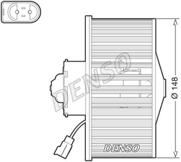 Вентилятор салону DENSO DEA10054