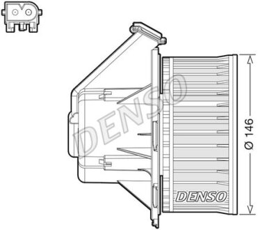 Вентилятор салону DENSO DEA17032
