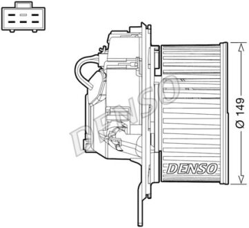 Вентилятор салону DENSO DEA32005