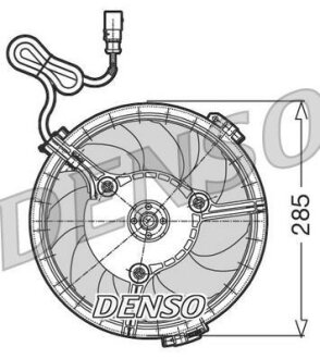 Вентилятор радиатора VOLKSWAGEN GROUP DENSO DER02005