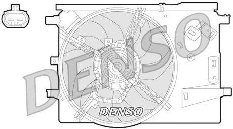 - Вентилятор радіатора DENSO DER09053