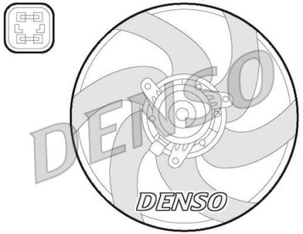 - Вентилятор радіатора DENSO DER21022