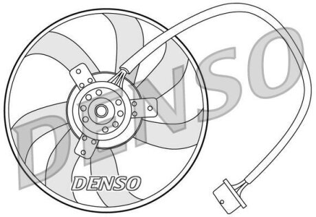 Вентилятор радиатора AUDI A3/SKODA FABIA/VW BORA/GOLF DENSO DER32003