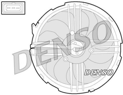 - Вентилятор радіатора DENSO DER32009