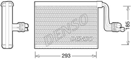 - Випарювач кондиціонера DENSO DEV05002