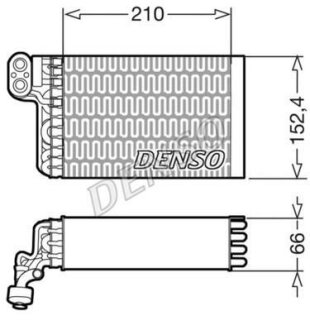 Випаровувач, кондиціонер DENSO DEV09015