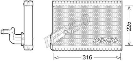 Випаровувач, кондиціонер DENSO DEV21003