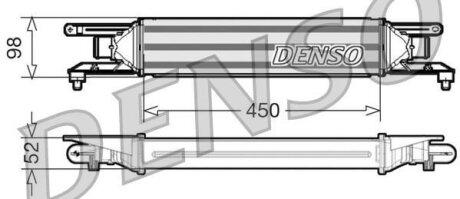 Радіатор наддуву DENSO DIT01001