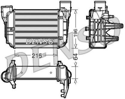 Радіатор наддуву DENSO DIT02002