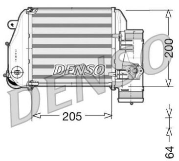 Радіатор наддуву DENSO DIT02024