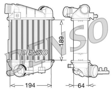 Радіатор наддуву DENSO DIT02027