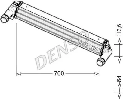 Інтеркулер DENSO DIT06010