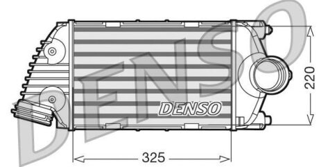 Радіатор наддуву DENSO DIT28016