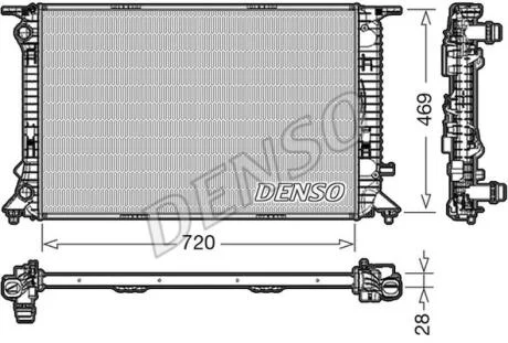 - Радіатор охолодження DENSO DRM02022