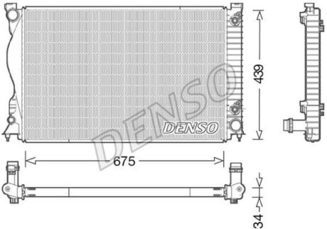 - Радіатор охолодження DENSO DRM02028