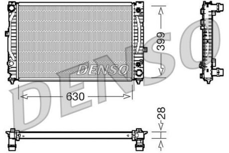 - Радіатор охолодження DENSO DRM02031