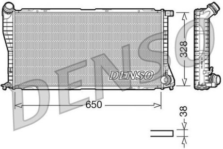 - Радіатор охолодження DENSO DRM05002