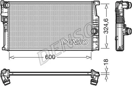 - Радіатор охолодження DENSO DRM05017