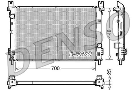 - Радіатор охолодження DENSO DRM06001