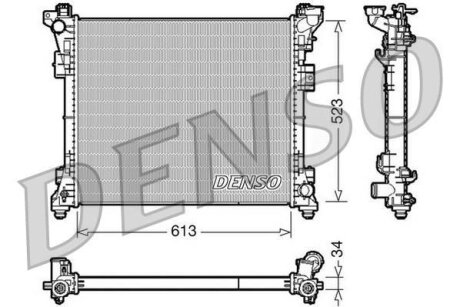 - Радіатор охолодження DENSO DRM06006